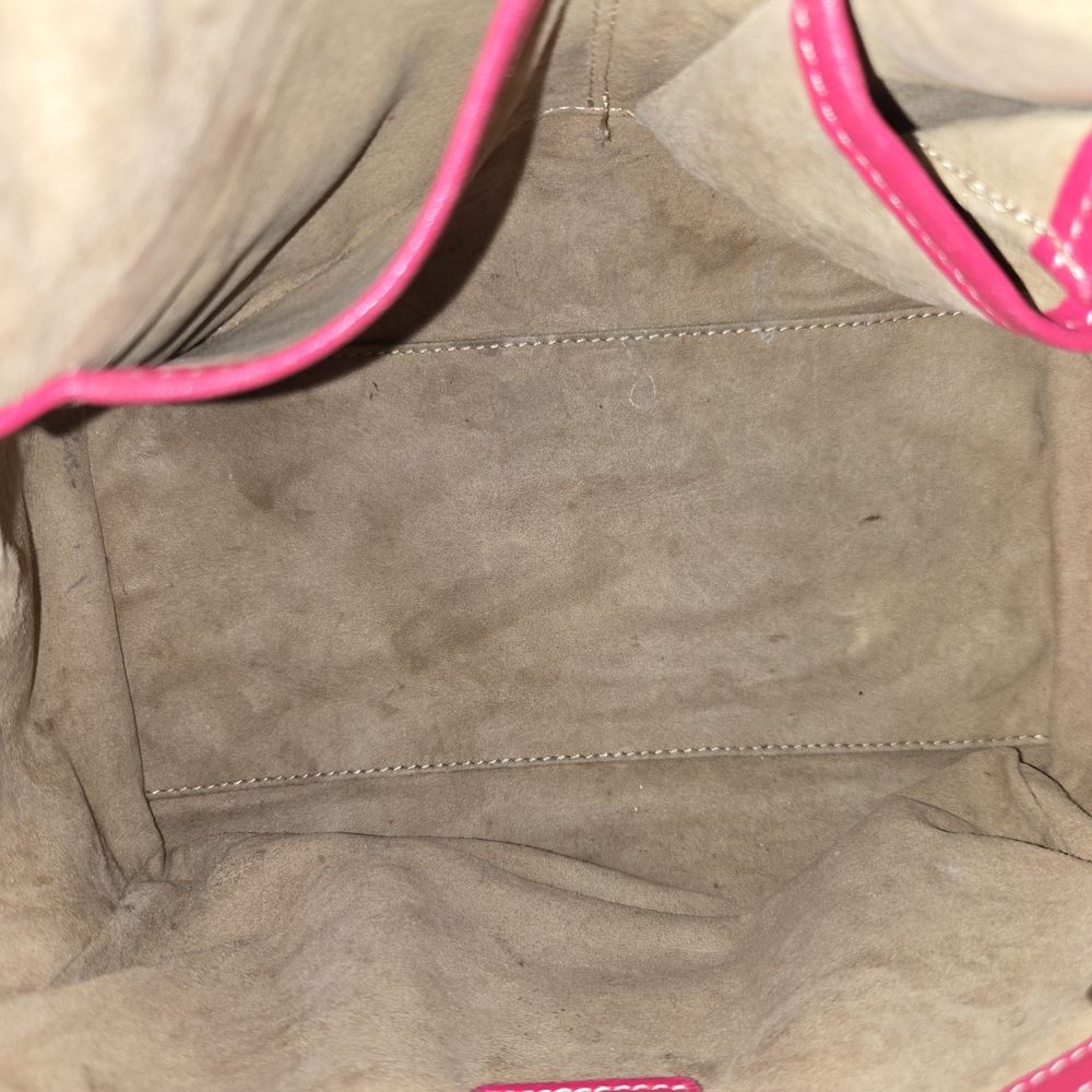 💯 Authentic MCM Boston Handbag (Pink and White) - Picture 7 of 15